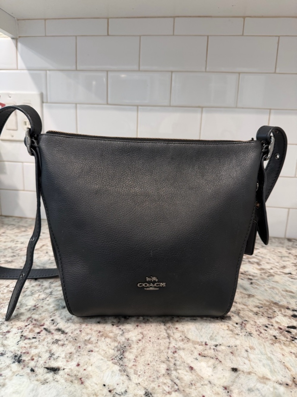 Coach Black Leather Crossbody Shoulder Bag - Picture 14 of 14